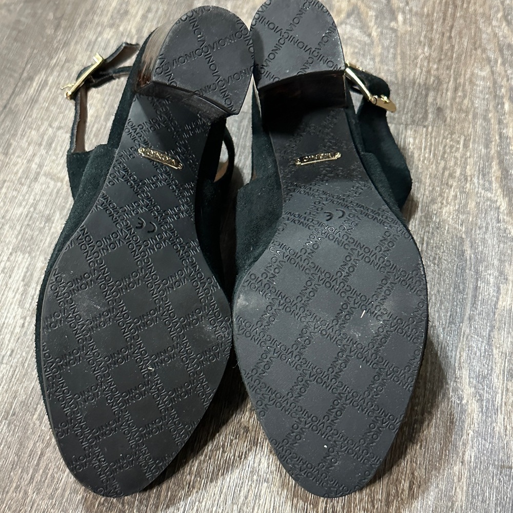 Vionic Lacey Tortoise Suede Open Back Heeled Boot… - image 4